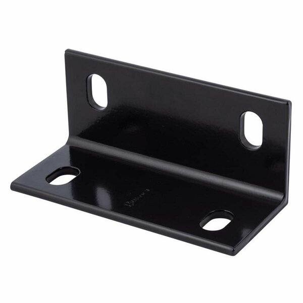 Homepage 6.62 x 3 x 0.25 in. Steel Inside & Outside Corner Brace Black HO2742864